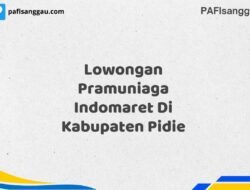 Lowongan Pramuniaga Indomaret Di Kabupaten Pidie Maret Tahun 2025