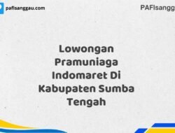 Lowongan Pramuniaga Indomaret Di Kabupaten Sumba Tengah Maret Tahun 2025 (Segera)