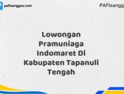 Lowongan Pramuniaga Indomaret Di Kabupaten Tapanuli Tengah Maret Tahun 2025