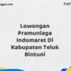 Lowongan Pramuniaga Indomaret Di Kabupaten Teluk Bintuni Tahun 2025 (Buruan Daftar Sekarang)