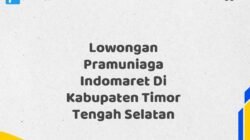 Lowongan Pramuniaga Indomaret Di Kabupaten Timor Tengah Selatan