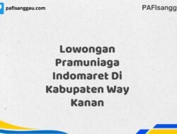 Lowongan Pramuniaga Indomaret Di Kabupaten Way Kanan Tahun 2025 (Ayo Segera Daftar)