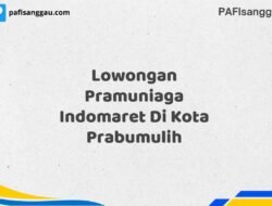 Lowongan Pramuniaga Indomaret Di Kota Prabumulih Maret Tahun 2025 (Cek Segera)