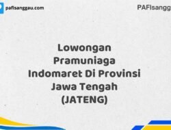 Lowongan Pramuniaga Indomaret Di Provinsi Jawa Tengah (JATENG) Tahun 2025 (Waktu Terbatas, Lamar Sekarang)