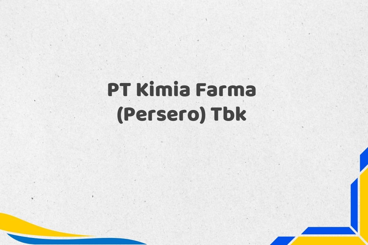 PT Kimia Farma (Persero) Tbk