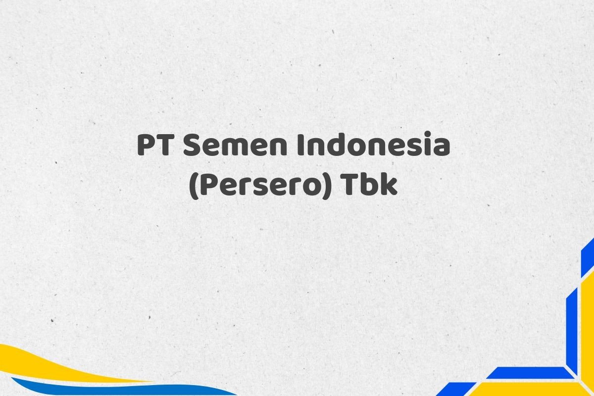PT Semen Indonesia (Persero) Tbk