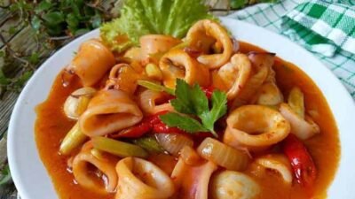 Resep Cumi Saus Padang Pedas Mantul! Bikin Nagih
