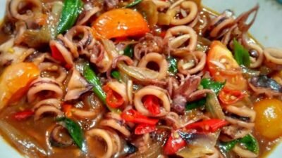 Resep Cumi Saus Padang