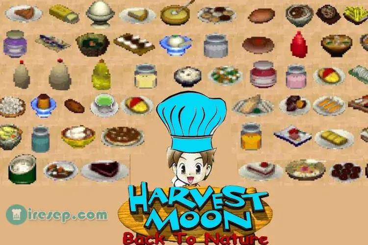 cheat harvest moon back to nature resep masakan