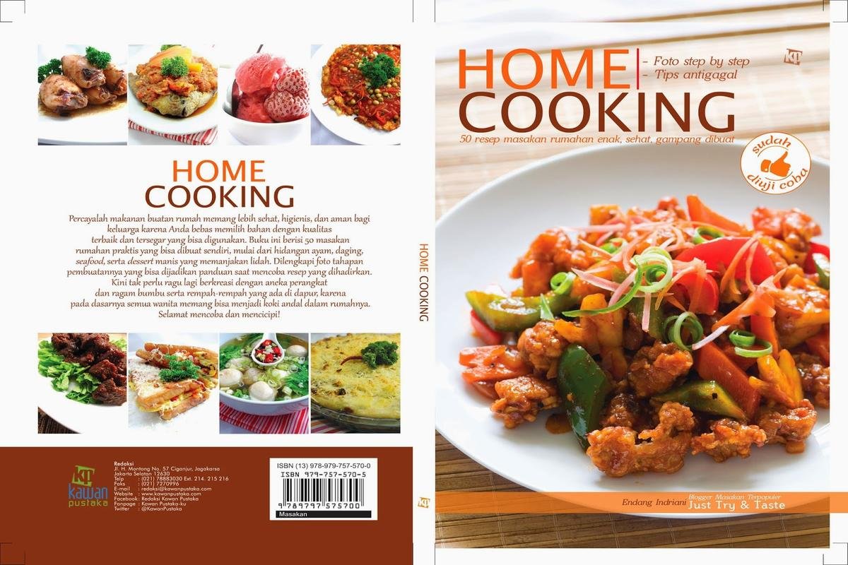 contoh desain buku resep masakan