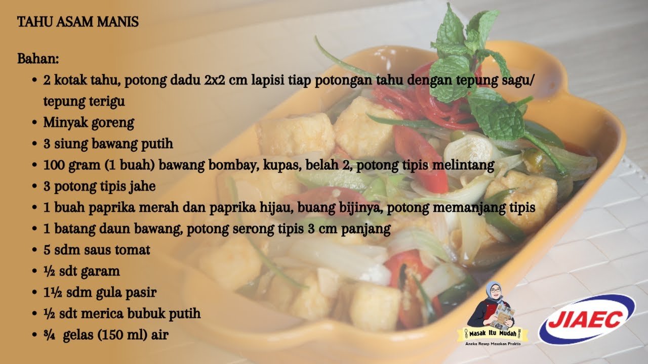 Resep Asam Manis Anti Gagal Enaknya Bikin Nagih!