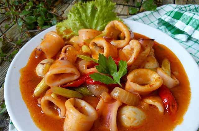 Resep Cumi Saus Padang Pedas Gurih Bikin Nagih!
