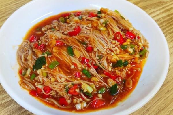 resep masakan jamur enoki pedas