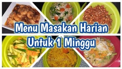 resep masakan seminggu sederhana