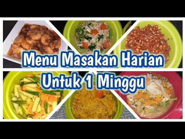 resep masakan seminggu sederhana