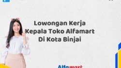 Lowongan Kerja Kepala Toko Alfamart Di Kota Binjai