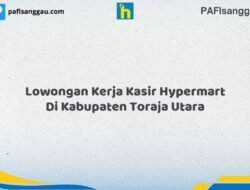 Lowongan Kerja Kasir Hypermart Di Kabupaten Toraja Utara Tahun 2026 (Pendaftaran Segera Ditutup)